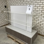 Presentatiemeubel vrijstaand, houtdecor brown